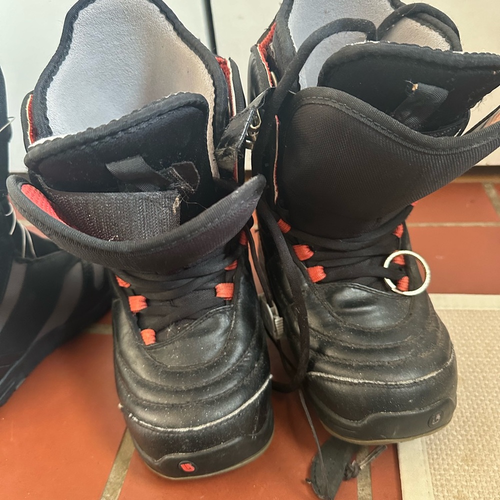 Burton Kids Black and Red Boots